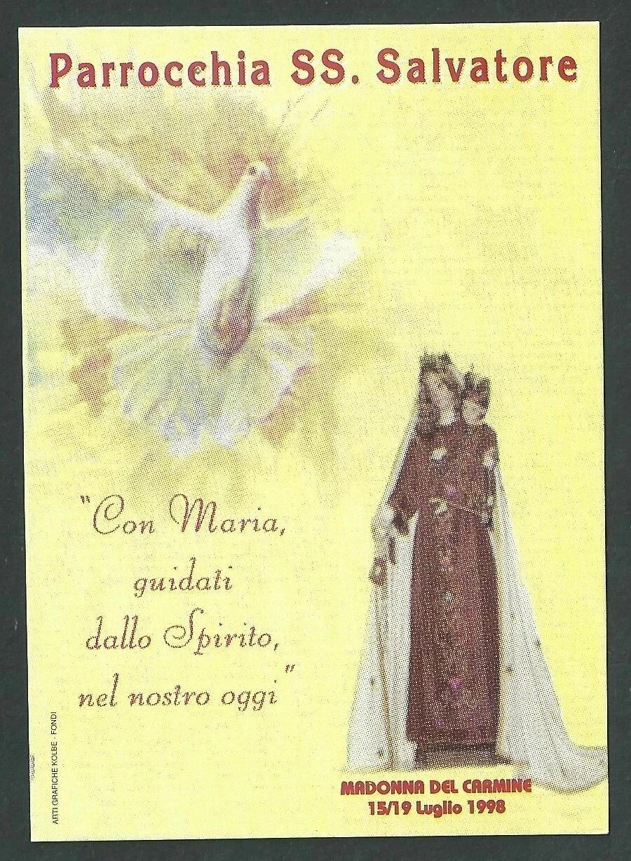 Holy card de la Virgin del Carmen santino image pieuses estampa