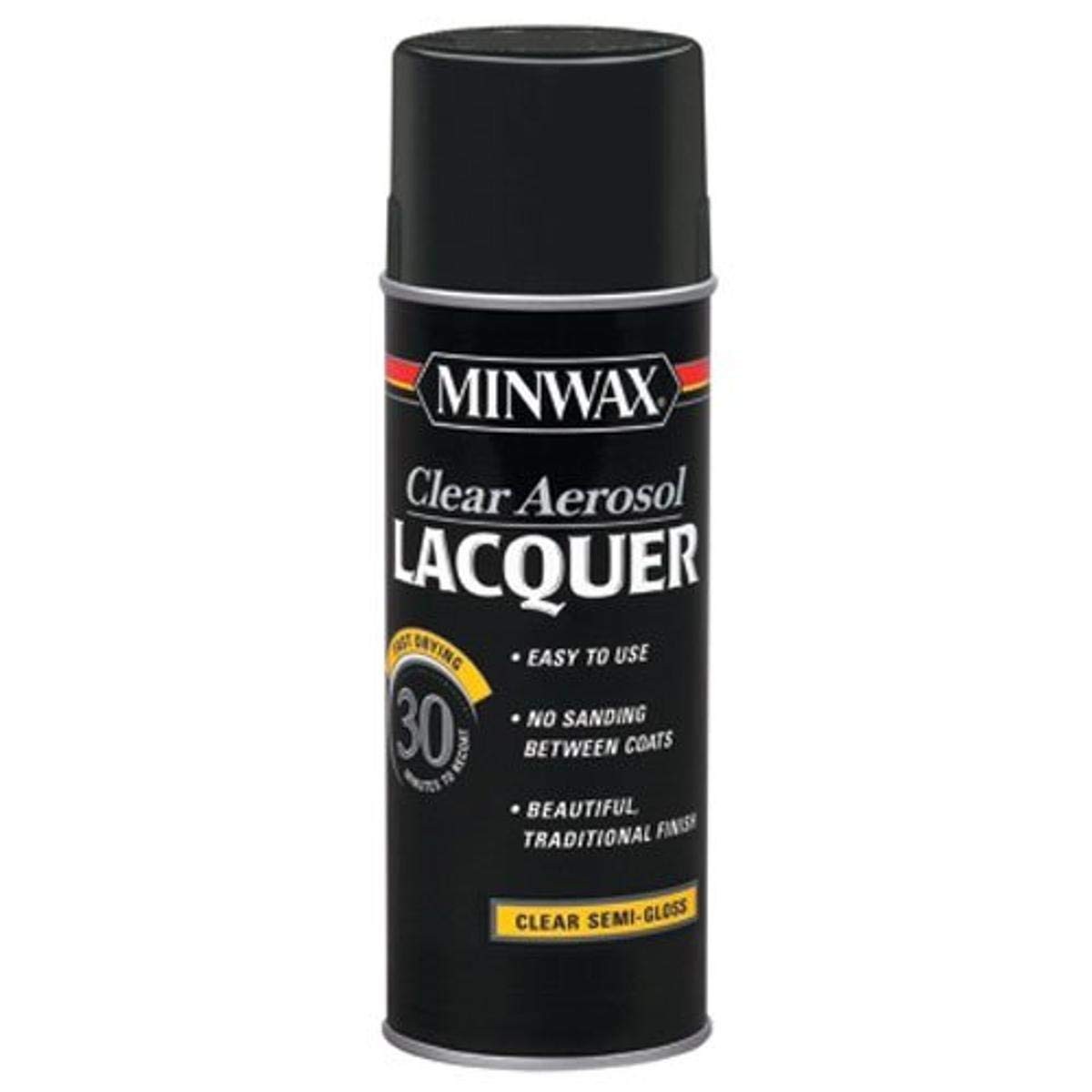 Minwax Clear Brushing Lacquer 12oz Semi Gloss Protective Wood Finish Spray