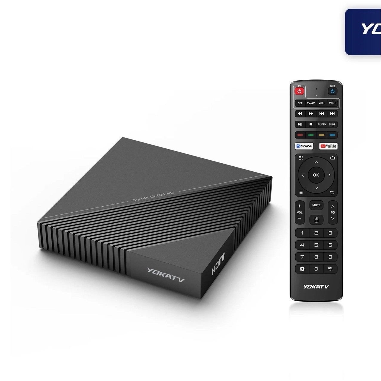 YOKA TV IPX1 4K Ultra HD Media Streamer Box HDMI USB Black