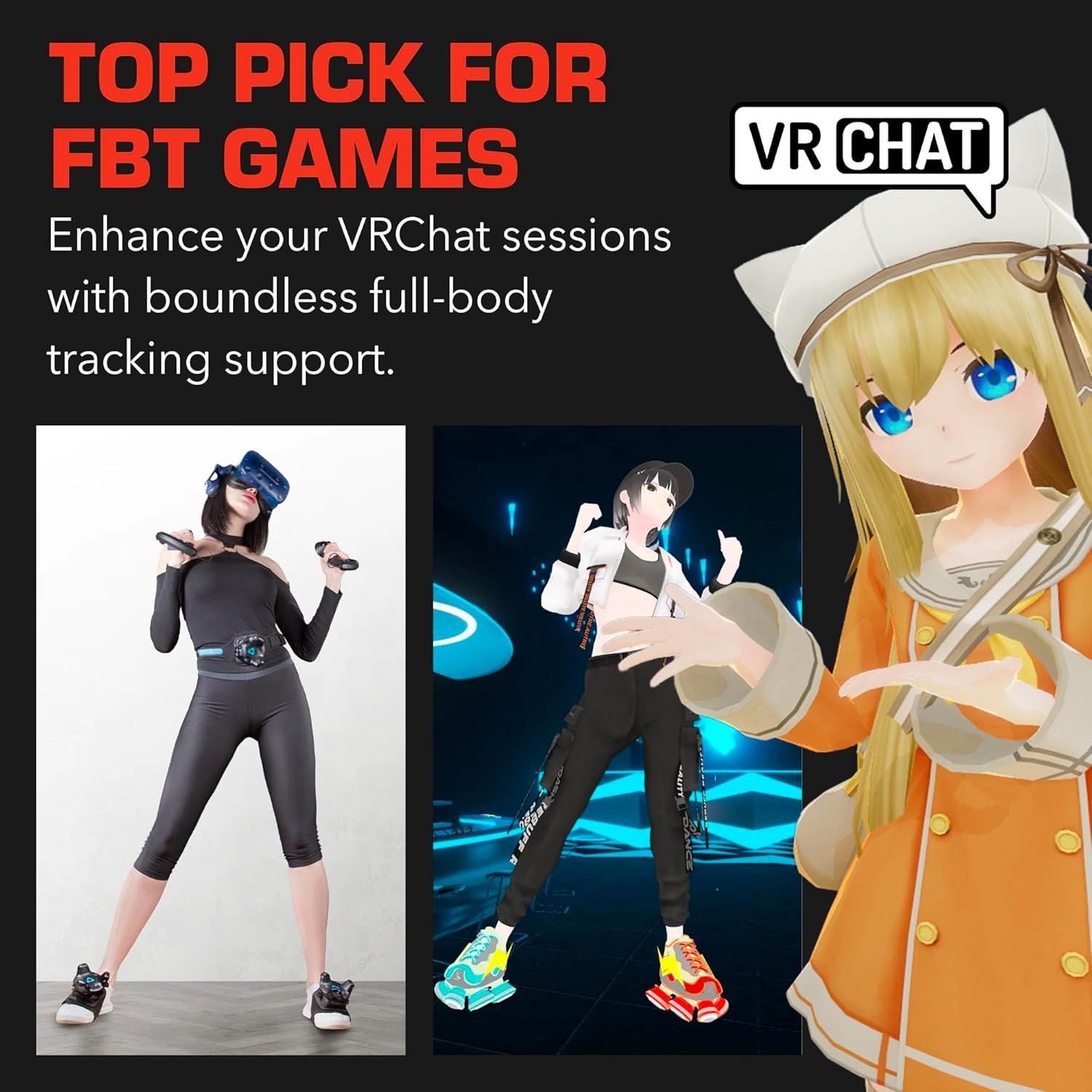 Trackstrap plus Vive Ultimate Tracker Straps – Compatible for Vive Tracker 2.0,