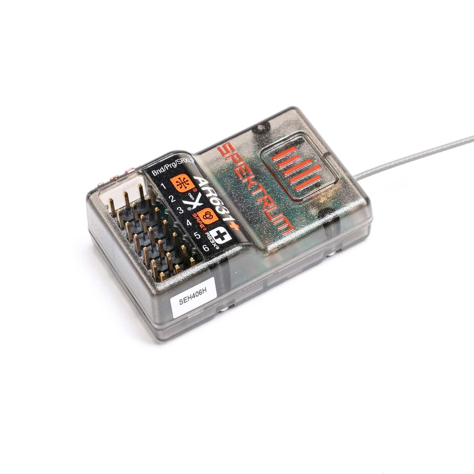 SPM-1031 AR631+ DSMX 6-CHANNEL AS3X+ & SAFE RECEIVER