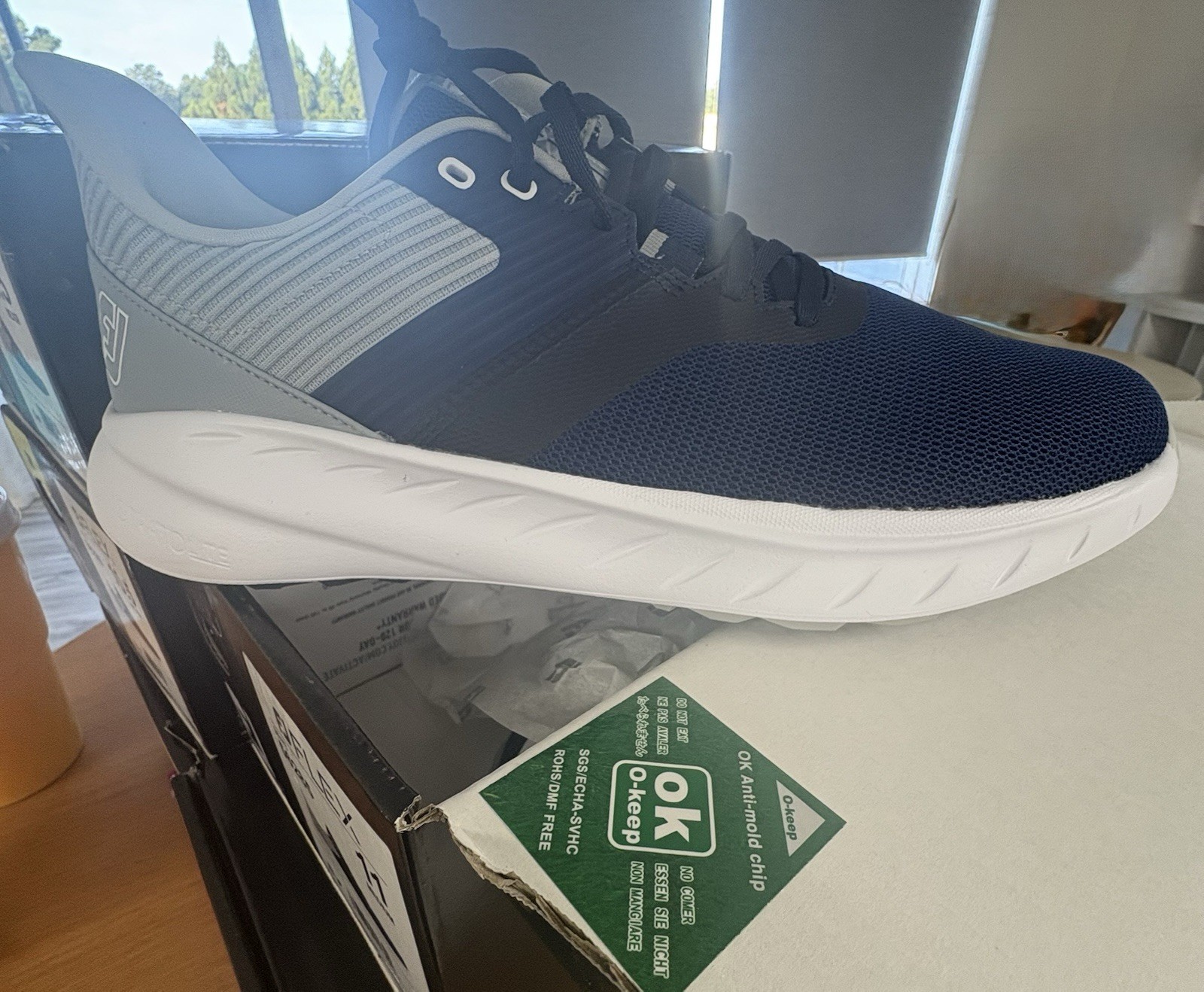 NIB MEN'S FOOTJOY 56285 FOOT JOY FJ FLEX GOLF NAVY/GREY/WHITE Size 11 And 10.5