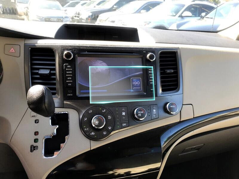 Crystal Clear Screen Protector for 2012 Toyota Sienna Vehicle Navigation