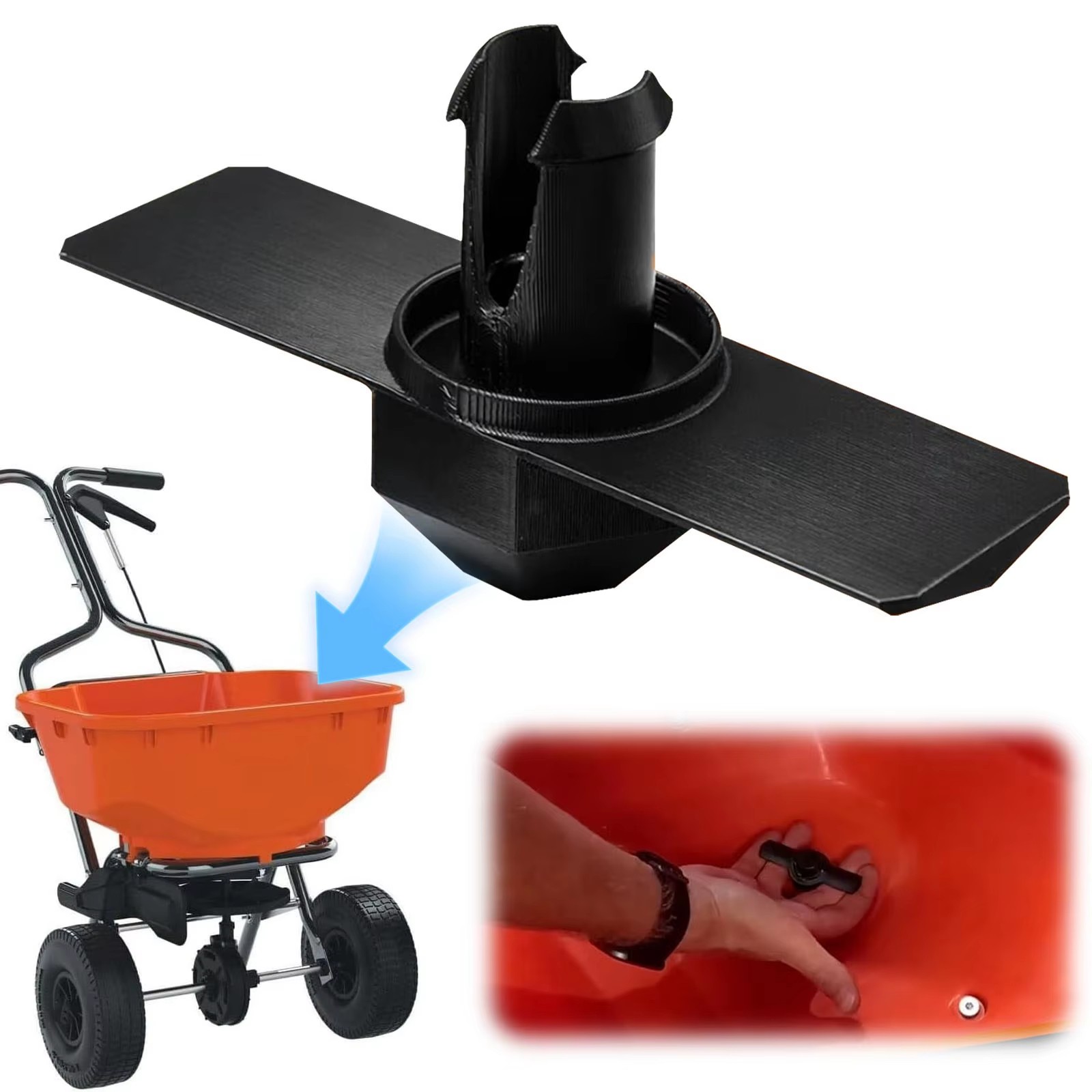 For Echo RB-60 Agitator / Upgraded To Improve Spread Width / USA Made