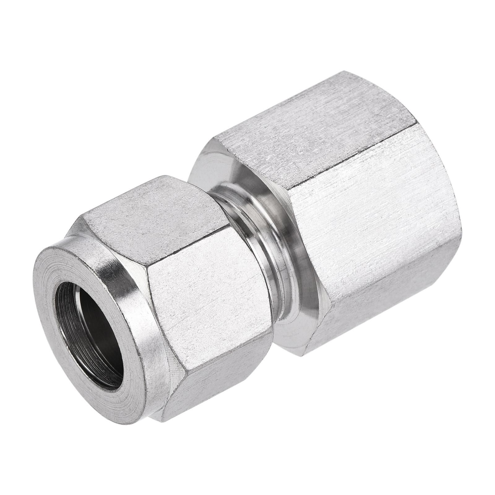 Compression Tube Fitting G1/2 Female Thread x 1/2" Tube OD 304 Stainless Steel