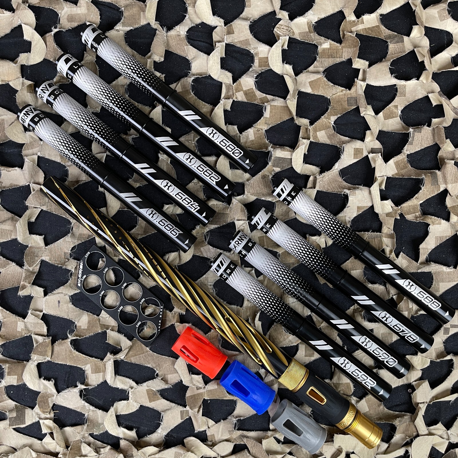 HK Army 15" LAZR Elite Orbit Barrel Kit Black Inserts - Gold/Black - AC