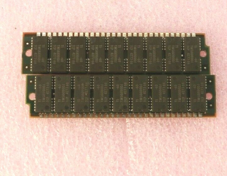 2Pcs Genuine TEXAS INSTRUMENTS  TM024EAD9 SIMM Memory Modules