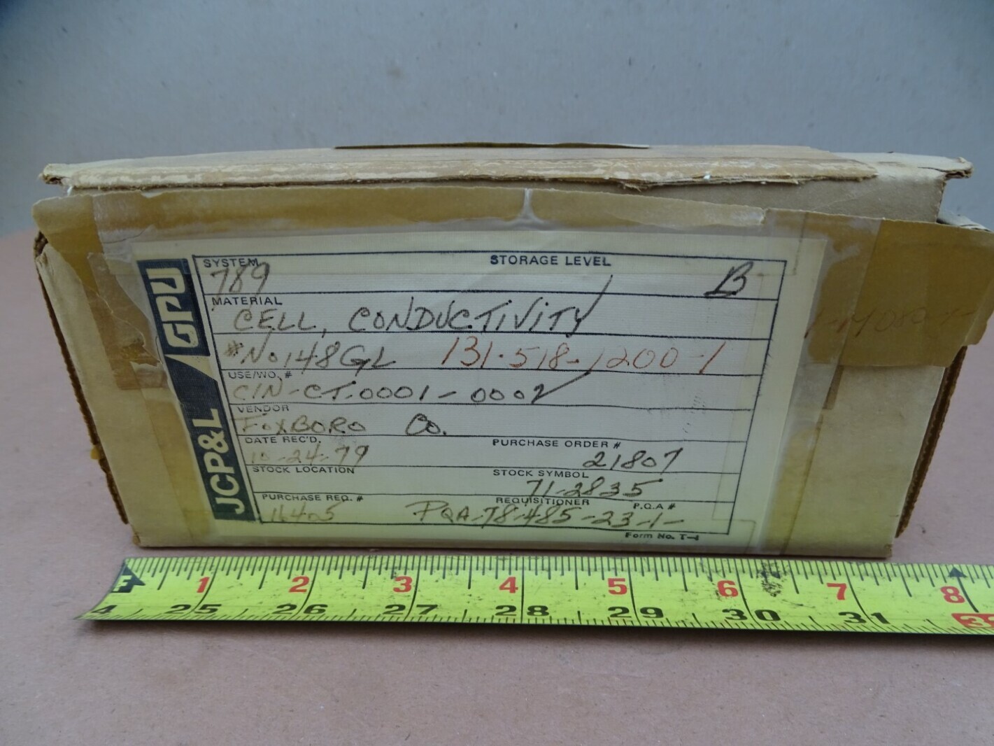 Balsbaugh Conductivity Cell , 910-1-OFG