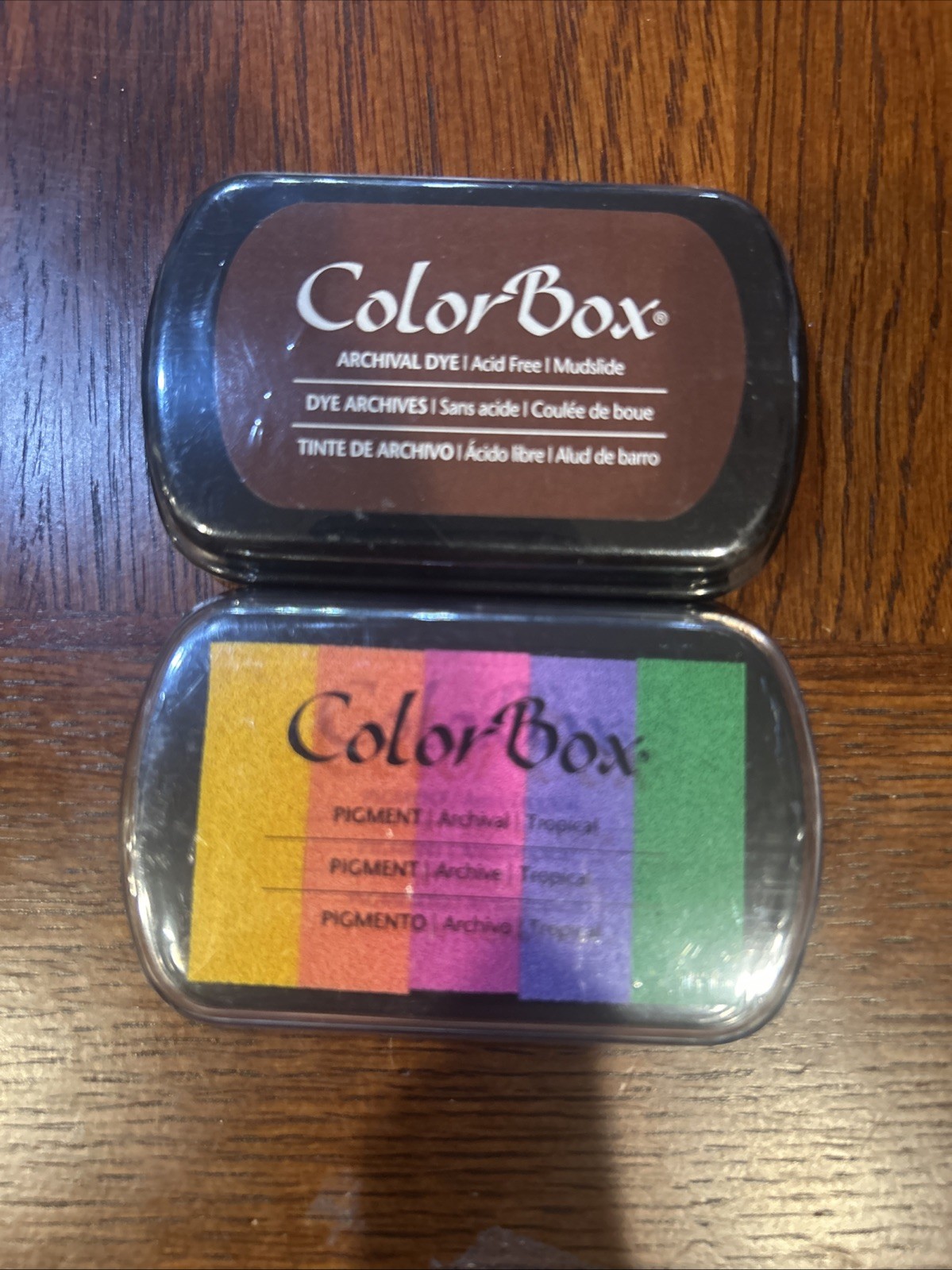 Color Box PIGMENT INK PADS Lot of 2
