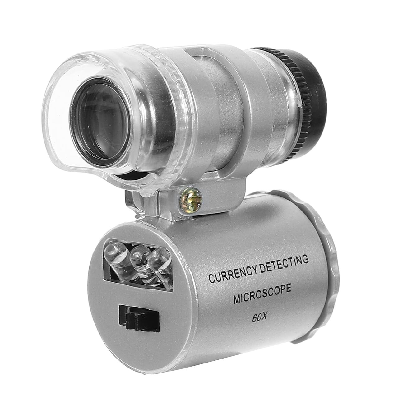 Pocket Microscope 60x LED Microscope 60x with LED Light Magnifier Currency