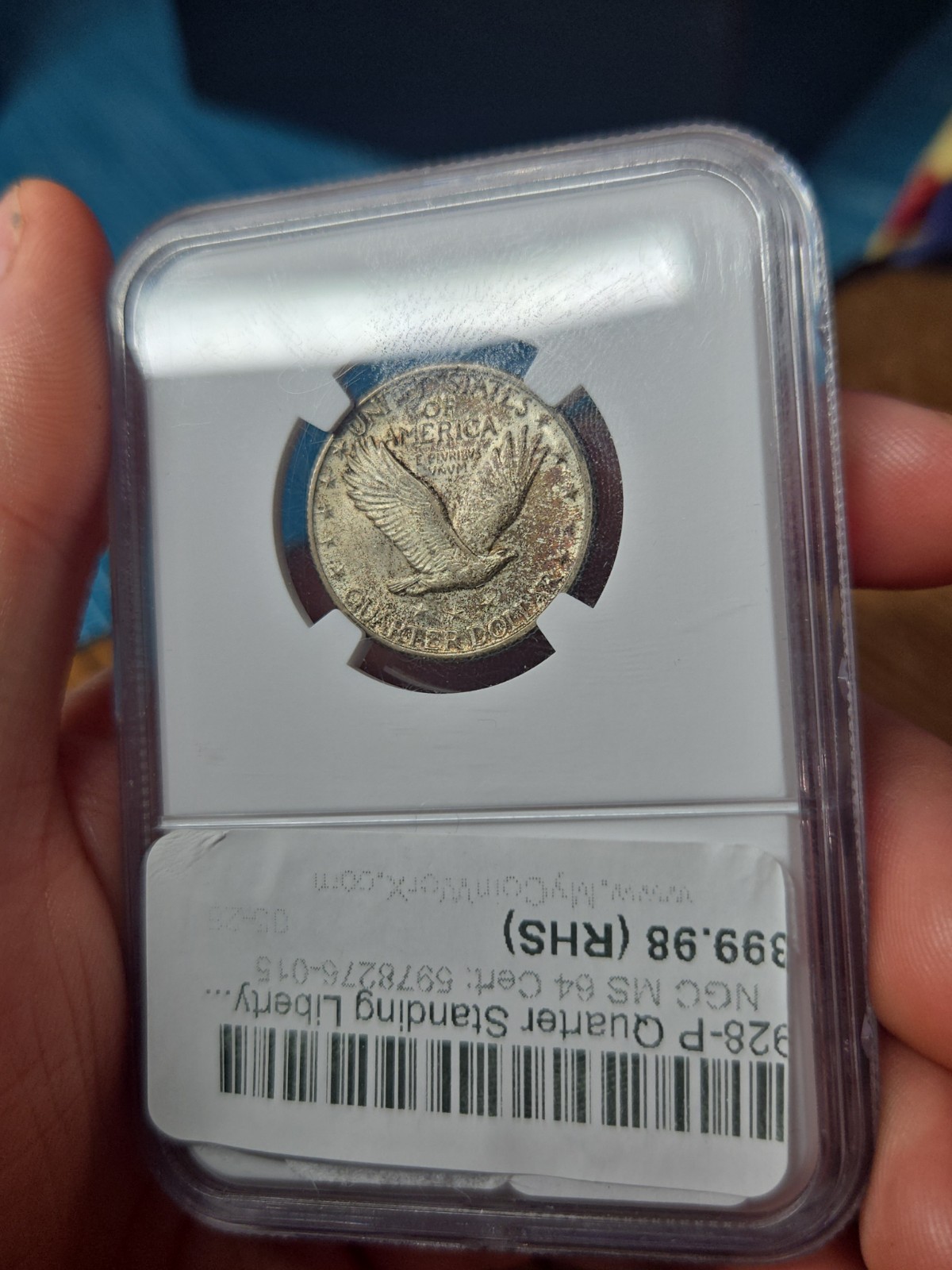 1928 P Standing Liberty Quarter NGC MS 64