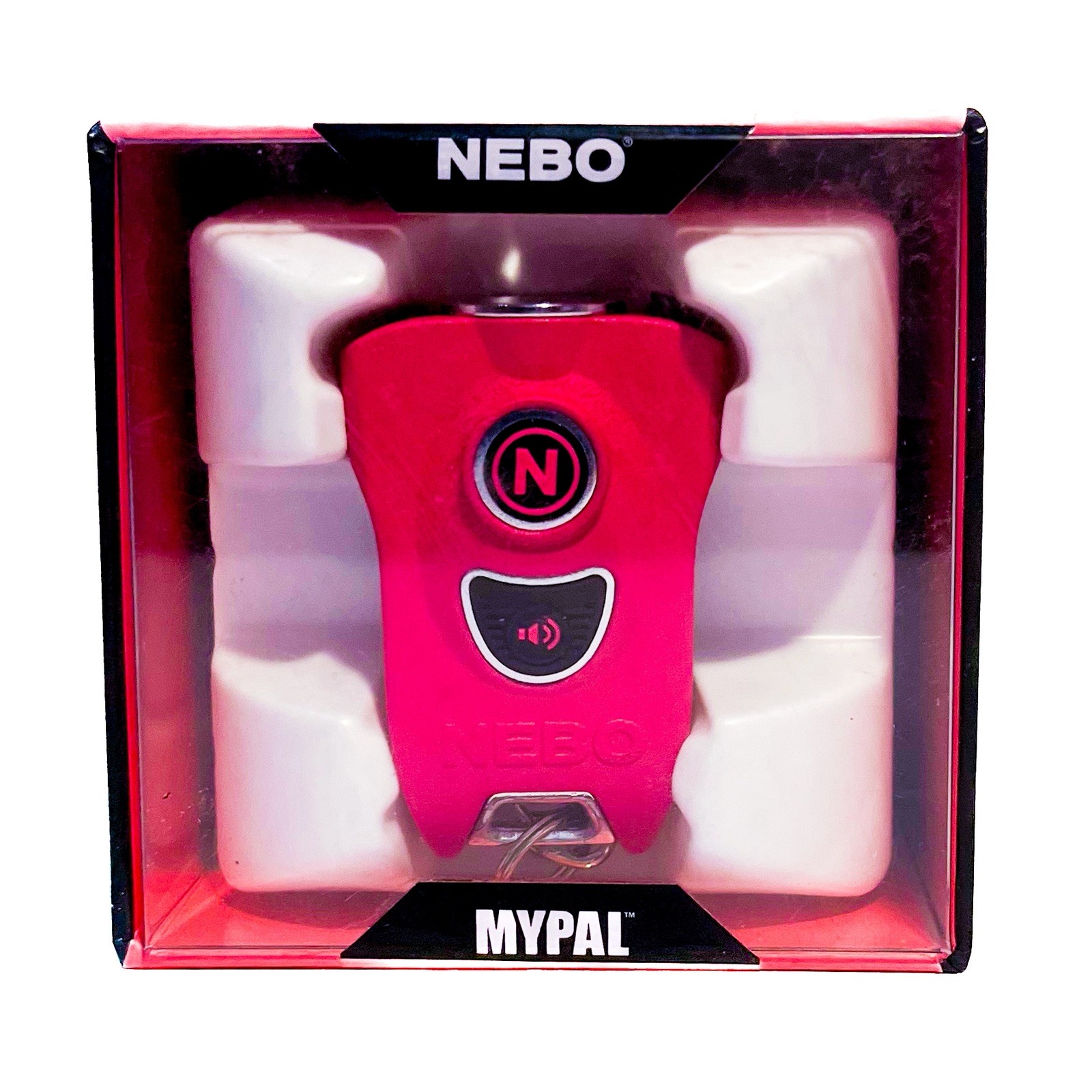 Nebo Pink My Personal Alarm & Light MYPAL 400 Lumen Key Fob Flashlight New