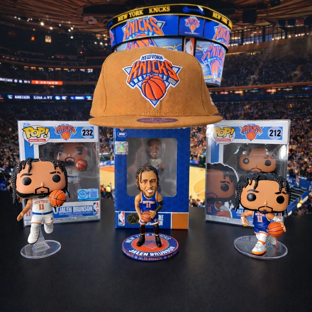 Jalen Brunson Funko Pop!  & Bobblehead Bundle (New York Knicks)