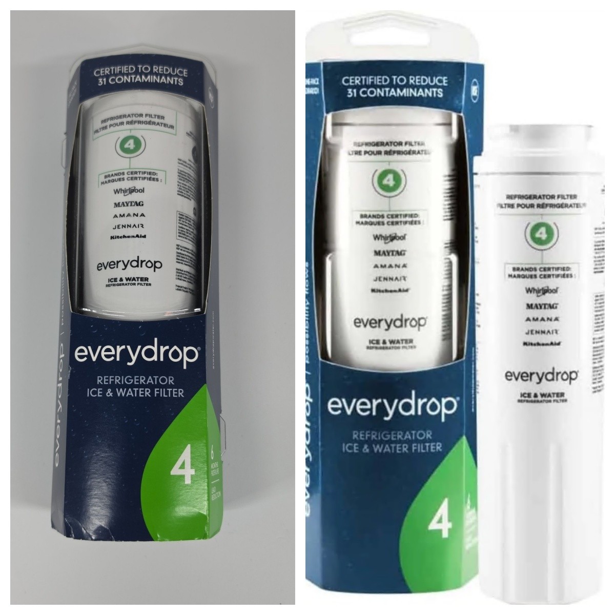 US STOCK Refrigerator Wate Filter 4 Replacement ΕDR4RXD1 Cartridge 1/2/3/4PACK