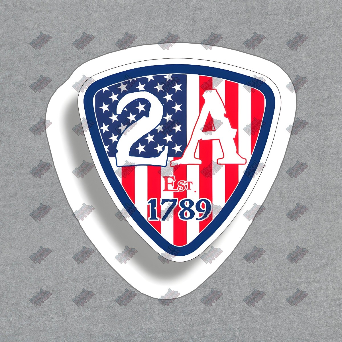 2A Shield Vinyl Sticker American Flag Decal Second Amendment Pride #487949