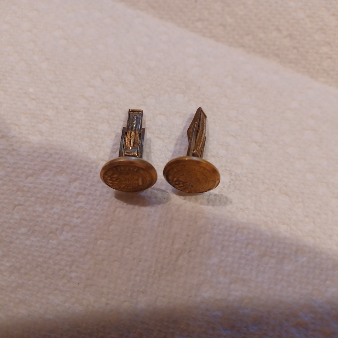 Animus Opibusque Parati Cuff Links - Vintage EUC