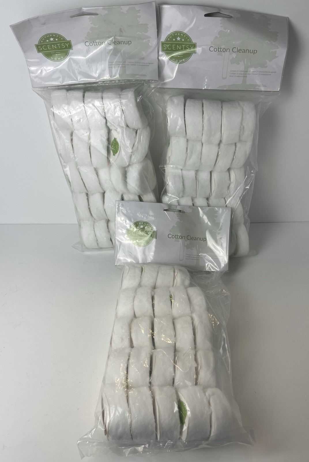 New Sealed SCENTSY Cotton Cleanup 25 Pack Qty 2 & One 24 Pack - 74 Total
