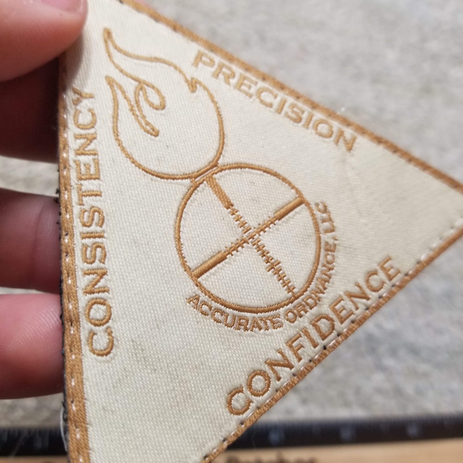 Accurate Ordnance Patch Hook & Loop Back Military Morale Tactical