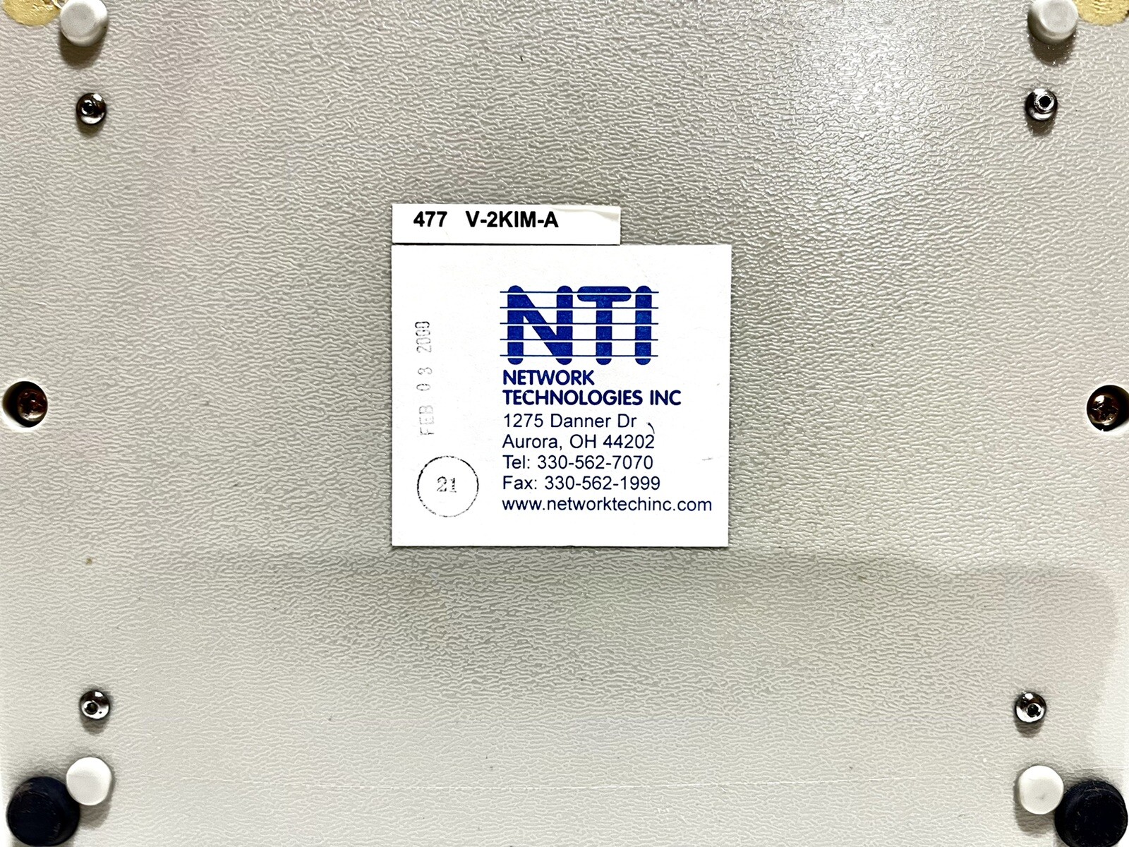 NTI Network Technologies Inc VOPEX-2KIM-A 2 Port Switch Hub ( Great Condition! )