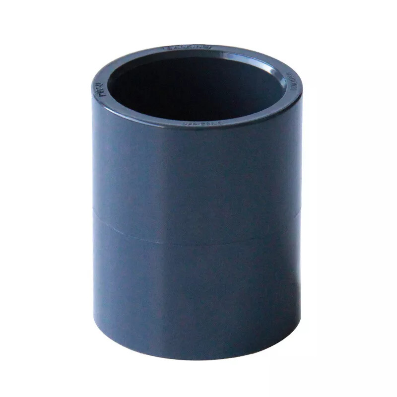 PVC Direct Pipe Fitting Straight Water Pipe Socket Coupling Joint ID 20mm~110mm