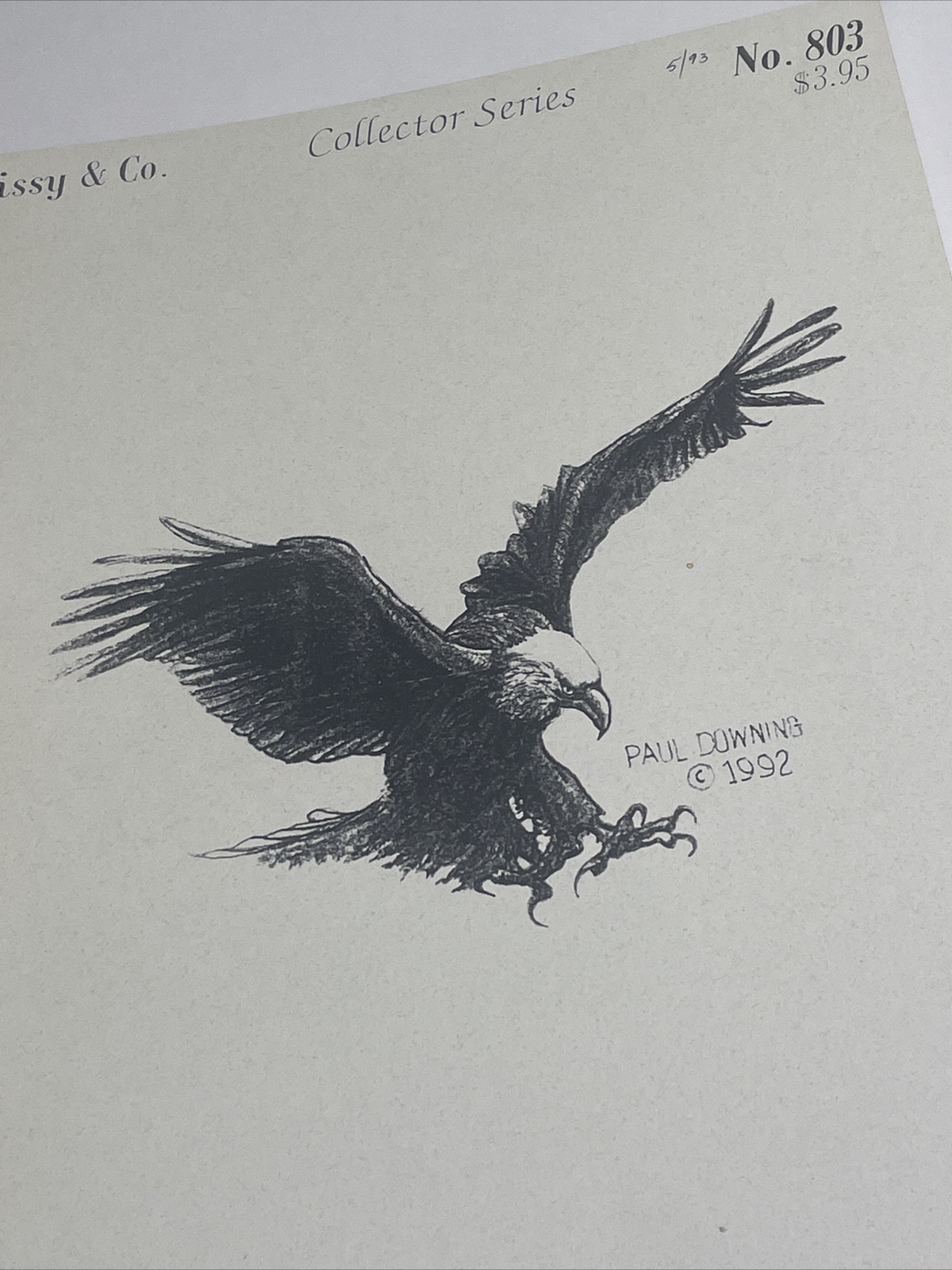 Missy & Co Eagle Collector Series No 803 Cross Stitch Pattern