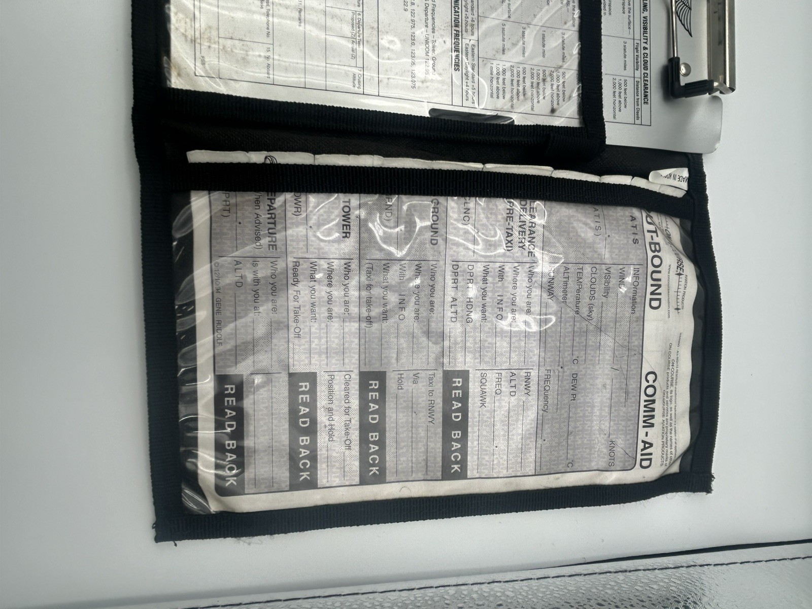 ASA Air Classics E6-B Flight Computer & Clipboard Gleim Clear Ruler Cases. F1