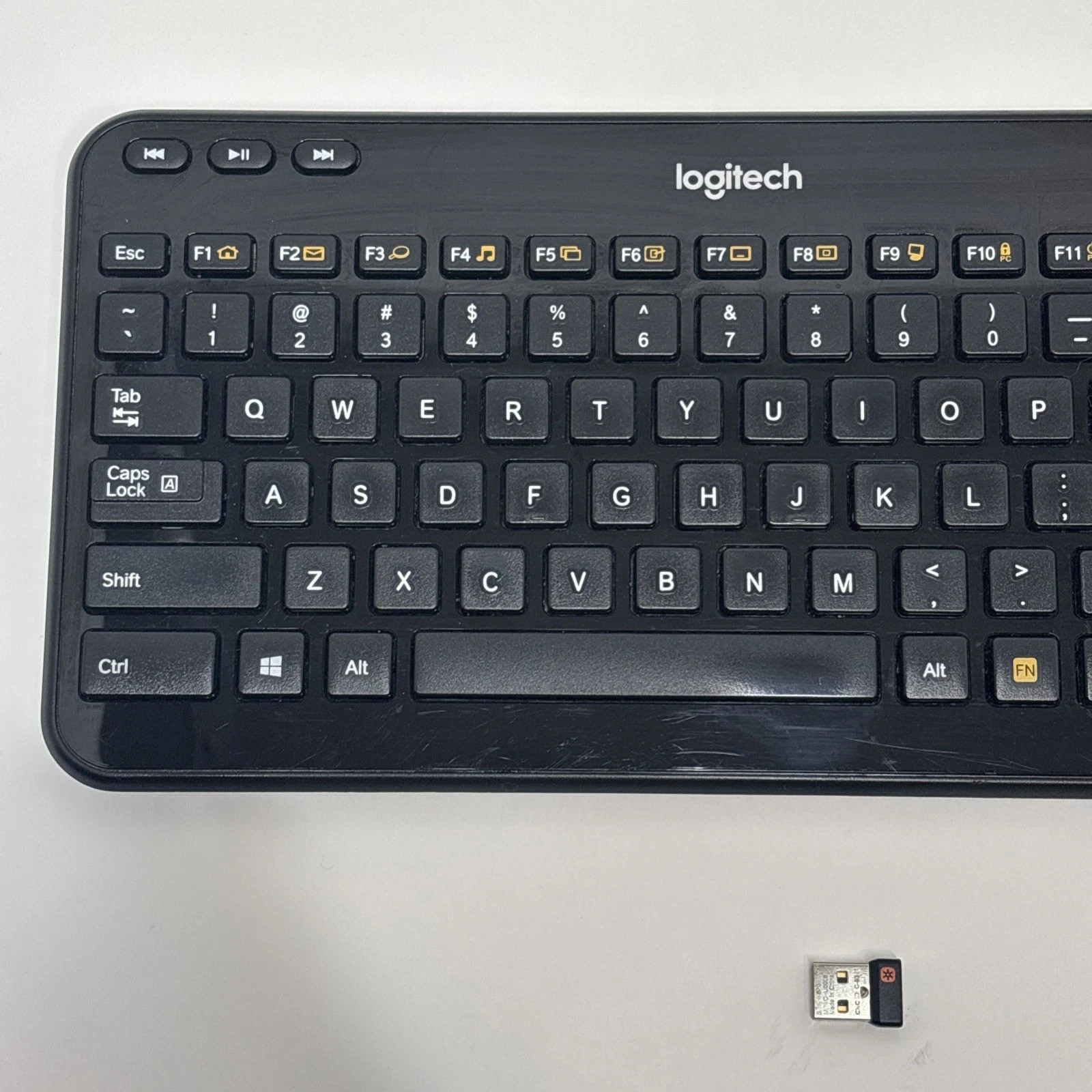 Logitech K360 Wireless Compact Black Keyboard Y-R0017 with USB Unifying Receiver