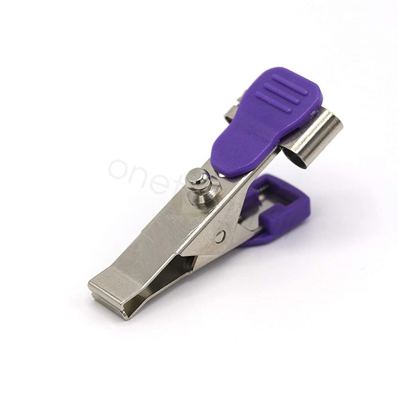 5 Pack Veterinary EKG ECG Alligator Electrode Clip Universal Snap Connection