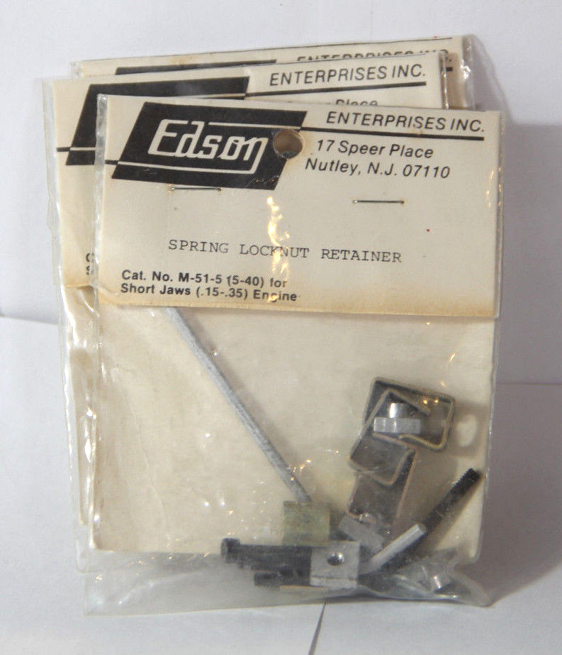 1 x Edson Spring Locknut Retainer No M-51-5/5-40 for Short Jaws (1.5-.35) Engine