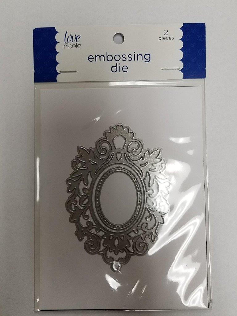 Love Nicole Embossing Die 2 pc Oblong Doily Frame STC272