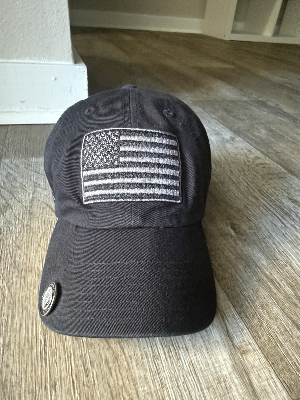 '47 Ball Cap Black One Size American Flag Patch