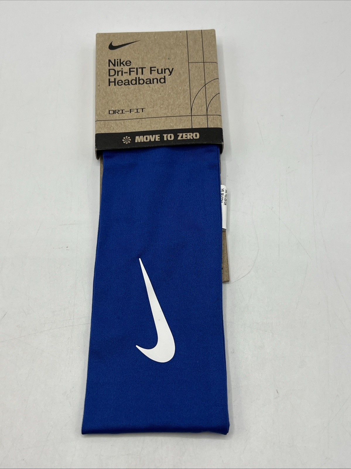 Nike Dri Fit Fury Headband Blue New in Tag