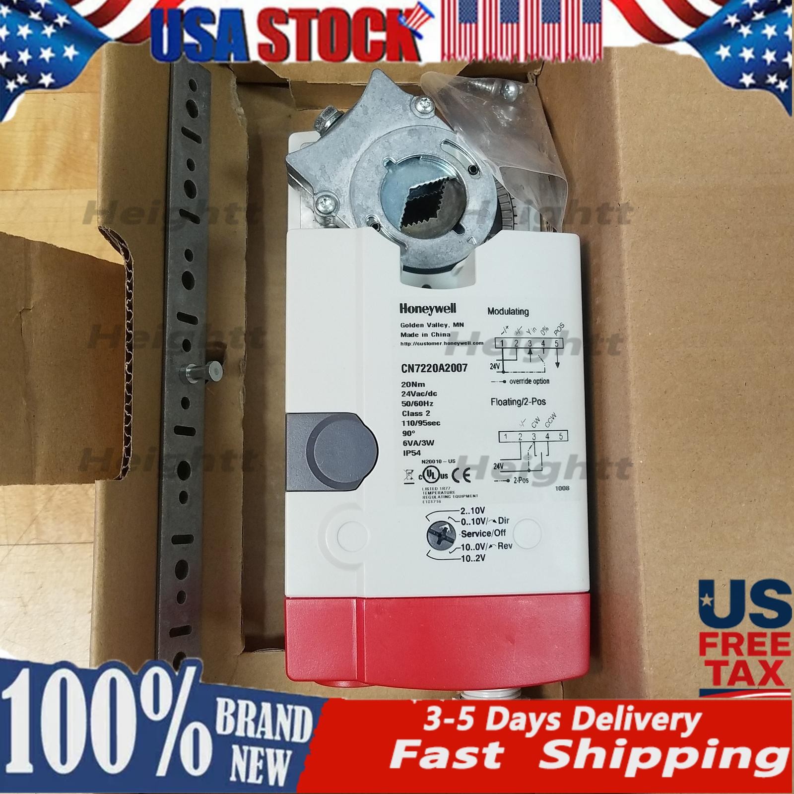 Honeywell CN7220A2007 Direct Coupled Actuator 24 V AC/DC, 177 LB-IN -