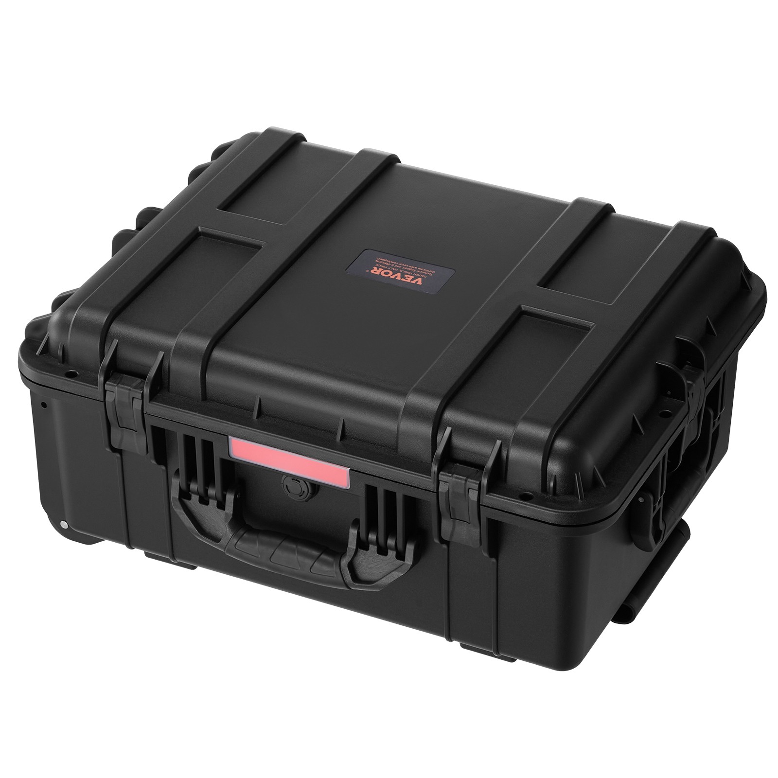 VEVOR 2.5 Cu.ft Weatherproof Hard Case Rolling Wheels & Retractable Handle