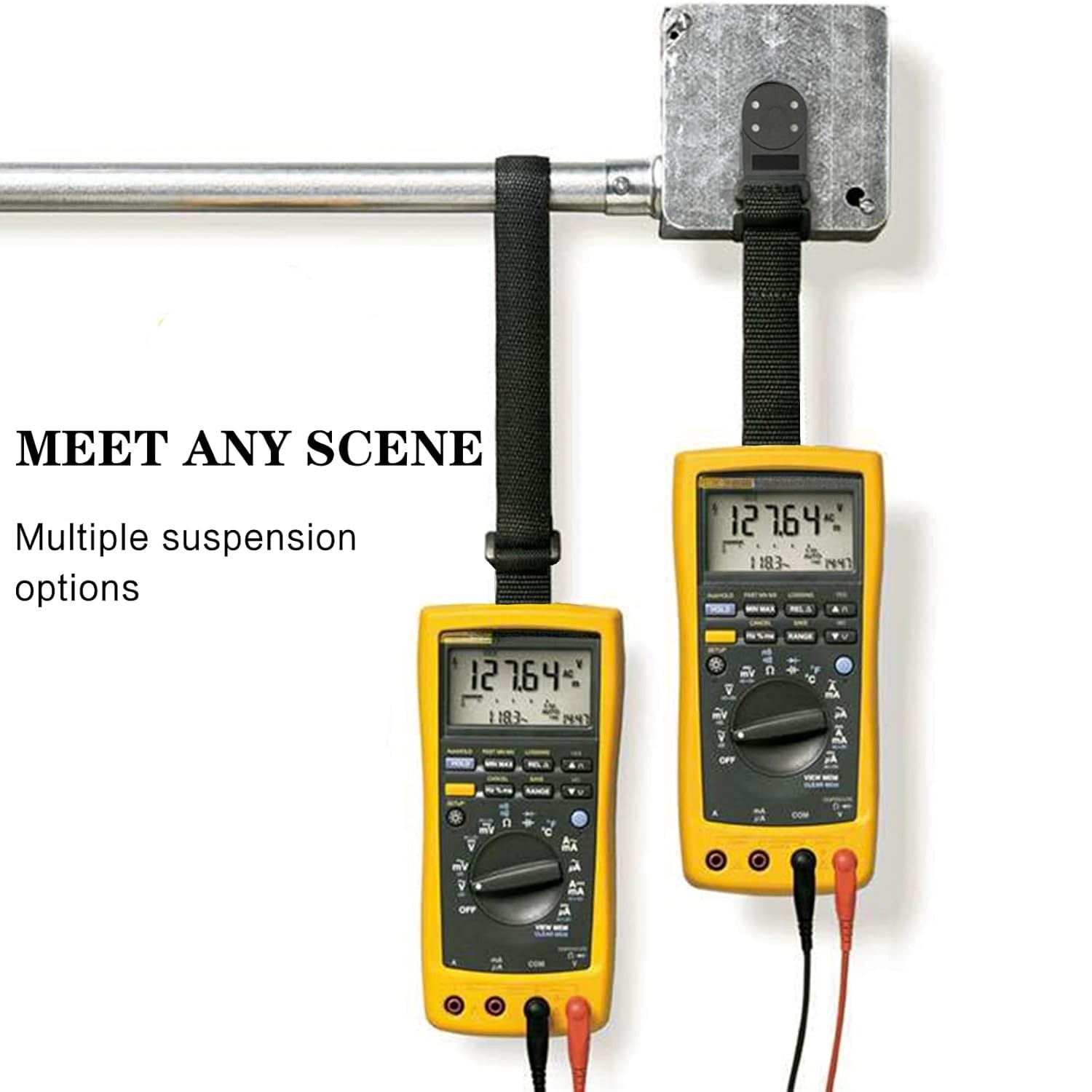 Magnetic Hanger Strap Kit For Fluke Multimeter Strong Clip Magnet Hanging Loop