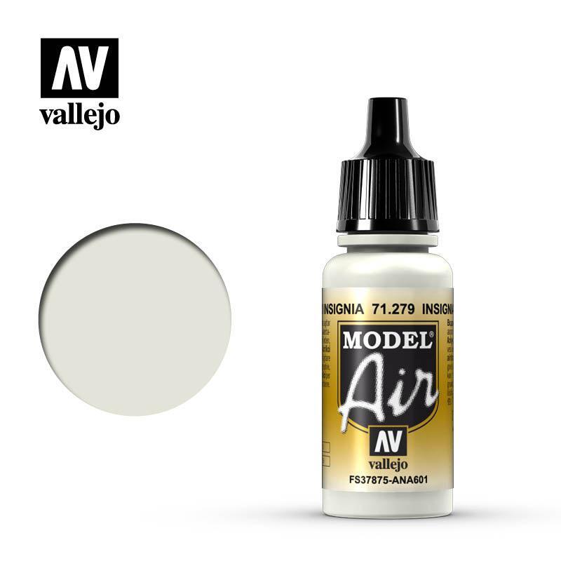 Vallejo 71279 Model Air Insignia White Acrylic Paint 17ml - US