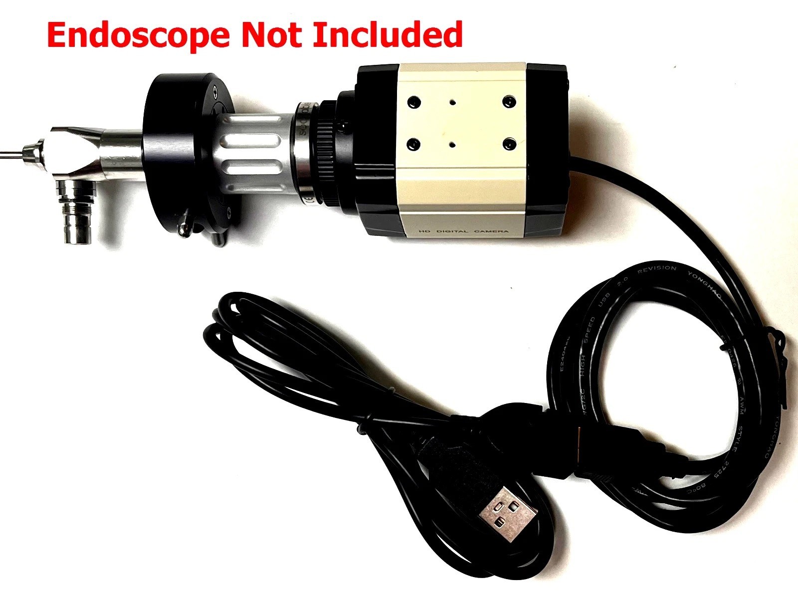 Rigid Endoscope Nasoscope Sinuscope ENT HD USB Camera Head+Coupler+Light Source