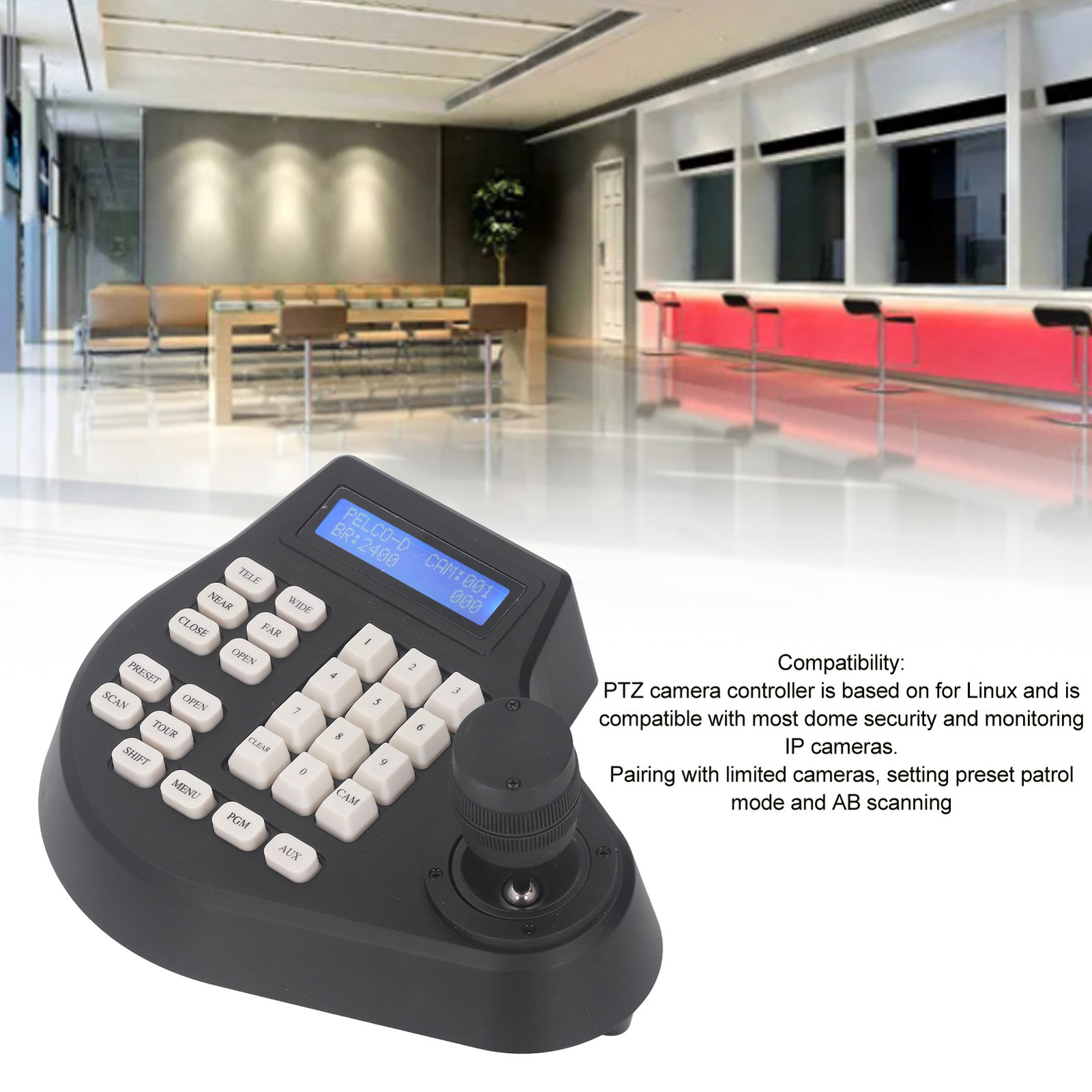 Pan Tilt Keyboard Controller Analog Coaxial Dome Camera Controller Tool Part