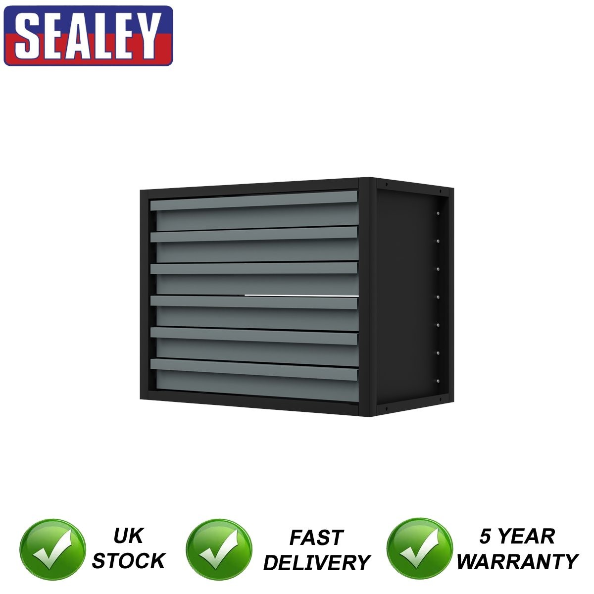 Sealey Modular Storage Mid Unit 6 Drawer 580mm APMRM1