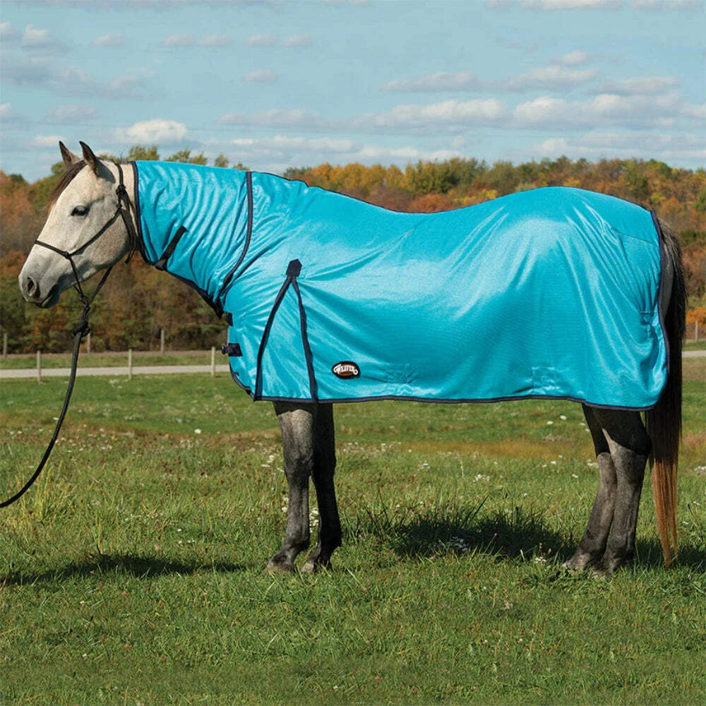 New! Weaver Leather Hurricane blue HORSE MESH FLY SHEET w/ UV Protection 4 SIZES