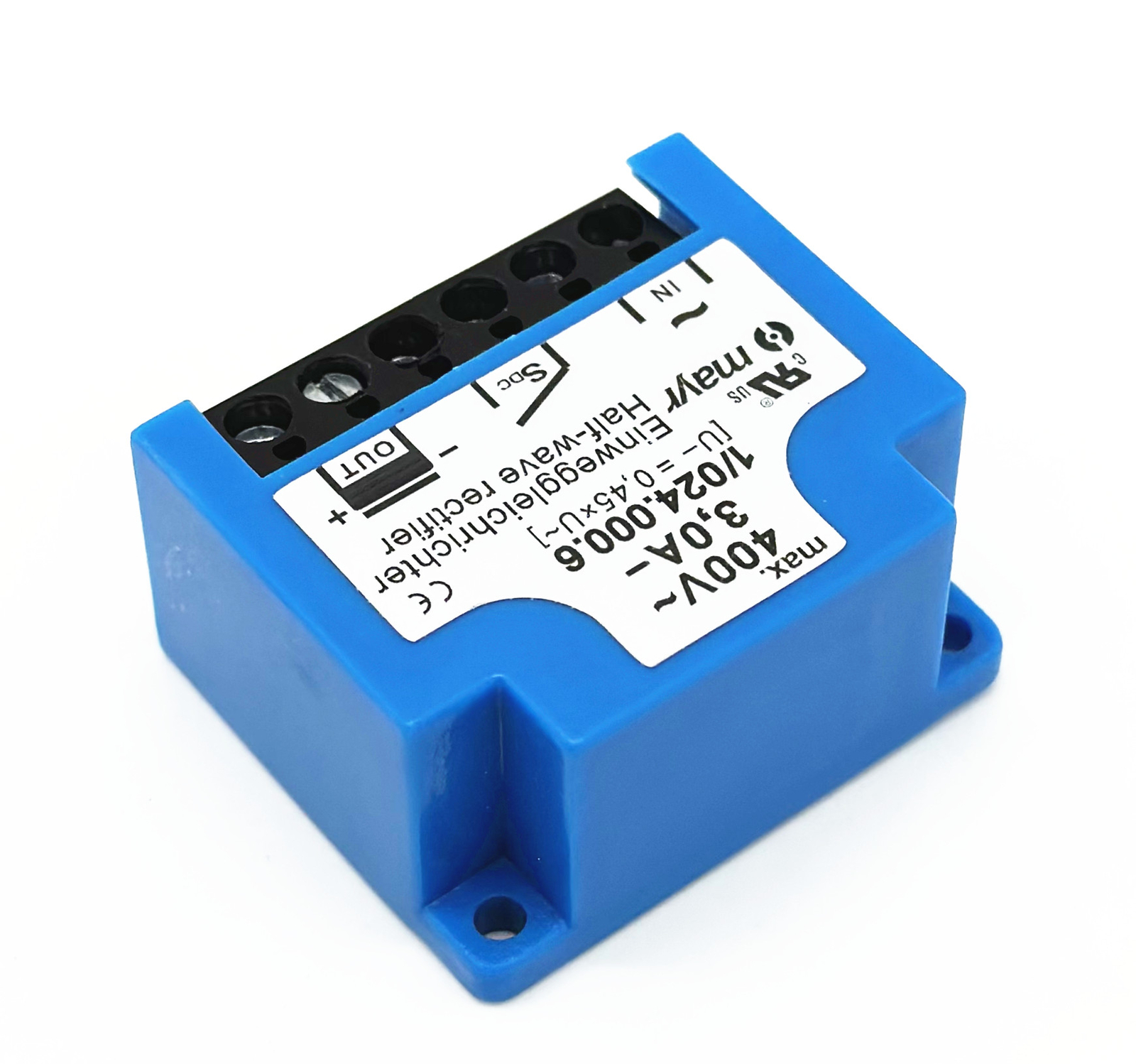 1PC Half wave Rectifier module Mayr 1/024.000.6 400V 3,0A