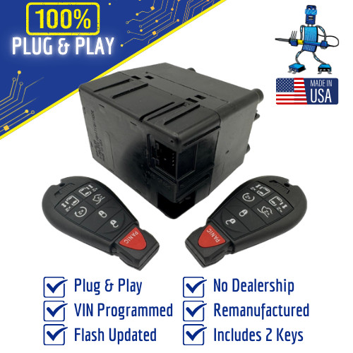 Dodge Grand Caravan WIN Module Wireless Ignition Node -Programmed w/Keys