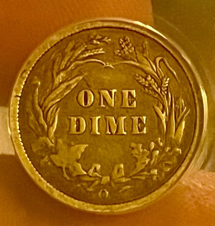 1896-o , Barber Dime VF-25 , Scarce date & grade