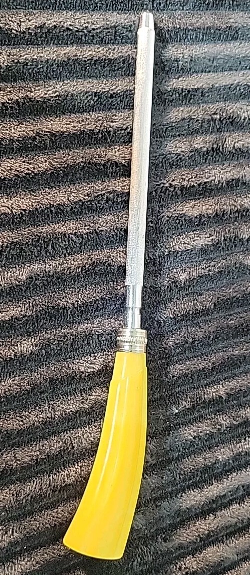 Vtg Butterscotch Bakelite Knife Sharpener Honing Steel Rod W/Handle 12"