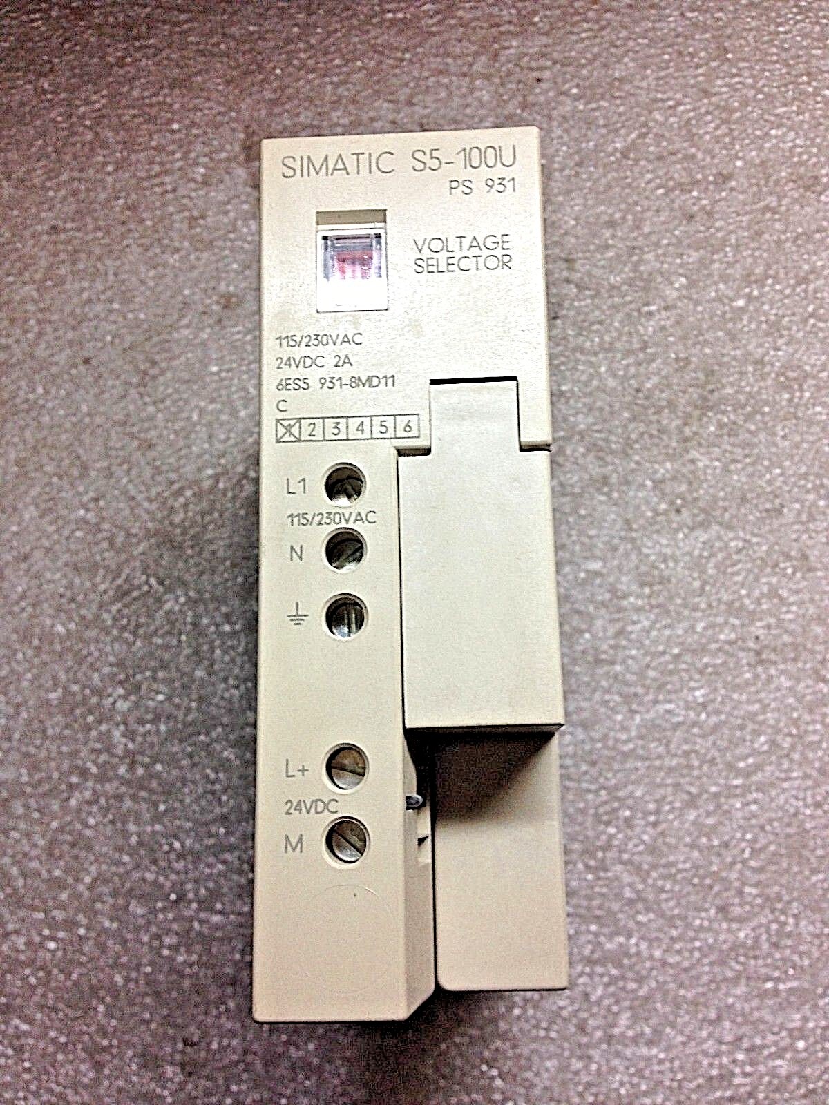 Siemens 6ES5931-8MD11 Power Supply Module