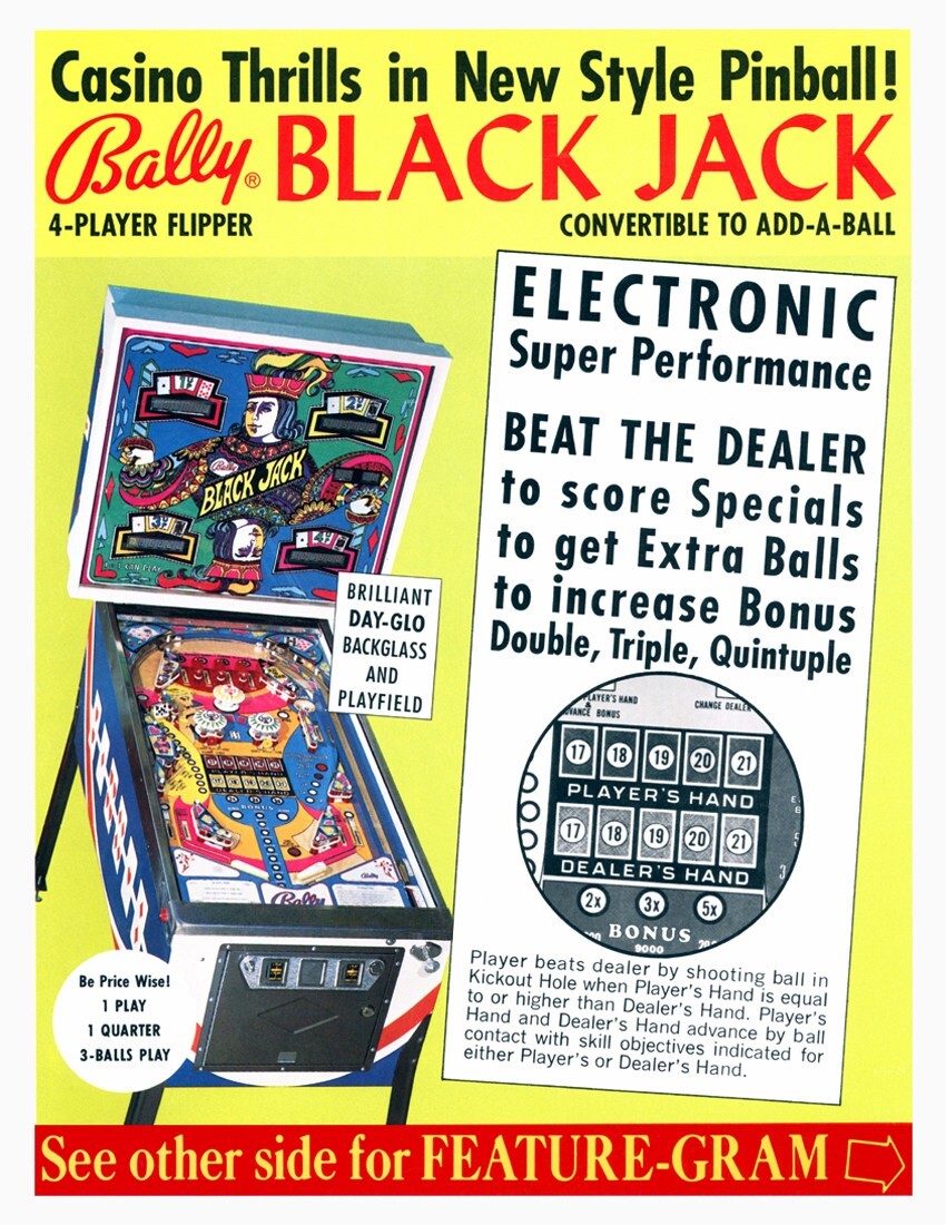 1977 Bally Black Jack Pinball Machine Rubber Ring Kit