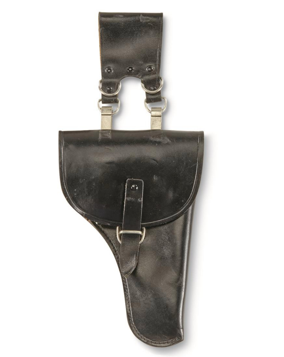 WW2 WWII Vintage Italian Beretta Hi-Power Pistol Leather Holster