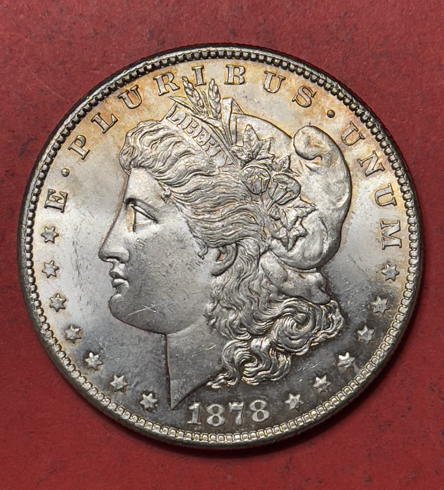 1878 S Morgan Silver Dollar, Choice to Gem Uncirculated.