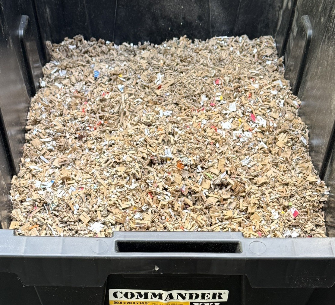 10LBS Shredded Cardboard, compost, worm bedding, mulch, void fill packaging