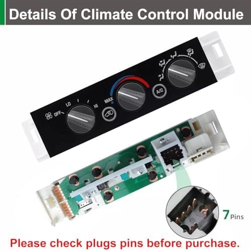 AC Heater Panel Climate Control Module Switch for Chevy GMC C1500 C2500 C3500...